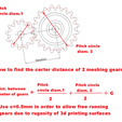 Center-distance-calculation.png Spur gear 22 teeth - 2 mm module - 10 mm depth.