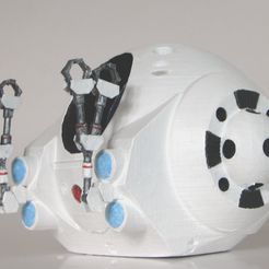 2001Pod_Painted02.jpg Free STL file EVA Pod from 2001: A Space Odyssey・Design to download and 3D print
