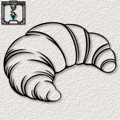 project_20230911_1243108-01.png Fichier STL art mural réaliste de la nourriture décoration murale du croissant décoration de la nourriture・Design imprimable en 3D à télécharger