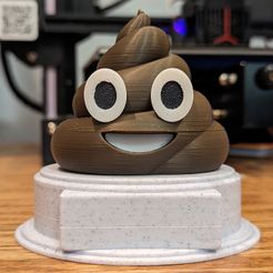 Pile of Poo Emoji multi-part high-poly