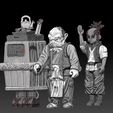 screenshot.581.jpg STAR WARS .STL VISIONS, THE OLD MAN, THE BOSS AND THE GONK OBJ. VINTAGE STYLE ACTION FIGURE.