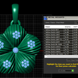 METAL-WEIGHTS.png FLOWER SILVER PENDANT 3D PRINTABLE MODEL
