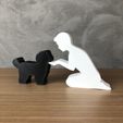 IMG-20240322-WA0211.jpg Boy and his Maltese for 3D printer or laser cut