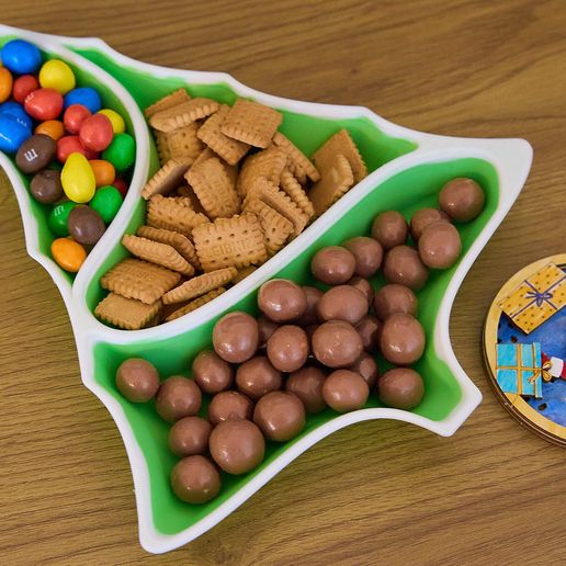 Christmas tree bowl for candy, cookies 3D model