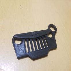 Printed_Jeep_Keychain.jpg Jeep Angry Eyes Grill Keychain