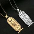 Cartouch-Egyptian-Jewelry-06.jpg Firavun Kartuşlu Mısır Takı Kolye Ucu