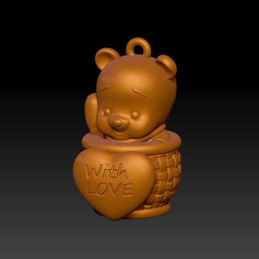 Winnie with love pendant 3D model