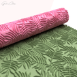 sdfdsfdfdf.png Rodillo de textura floral tropical hawaiano para arcilla polimérica, rodillo de textura de arcilla de hojas, archivo imprimible, archivo digital STL, No: 1562
