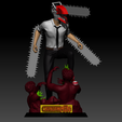 figura222.png Chainsaw man Diorama (Denji vs zombie)