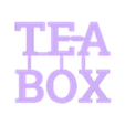 Tea-Box2_Text.stl Tea Box V2