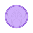 Coaster - Biohazard - no filt edge.stl Biohazard Coaster with Holder