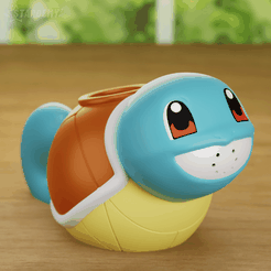 wateringsquirtle10.png Squirtle Watering Can Planter Pokemon