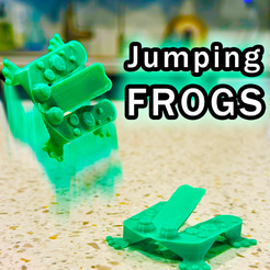 5361d53b-6db9-4b31-8bef-b5aa07363fea.png Free 3D file Jumping Frog Toy - less than 5g - no support・3D print design to download