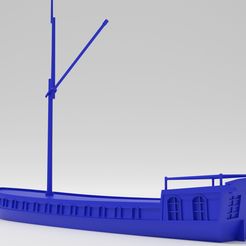 s1.jpg STL file dutch river barge 3d print・3D printer design to download
