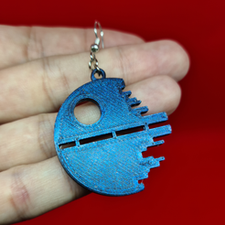estrella de la muerte.png Fichier STL boucles d'oreilles étoile de la mort・Modèle à télécharger et à imprimer en 3D