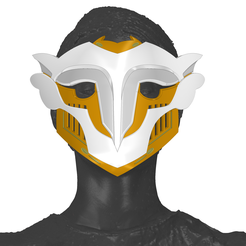 Echo-Mask3.png Ekko Facemask | Owl Facemask | Adjustable Fit | Wearable Cosplay Replica | By Collins Creations 3D