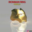 untitled.17.jpg IRON MAN RING - iron man jewelry - Mark 85 - Infinity war 3D print model