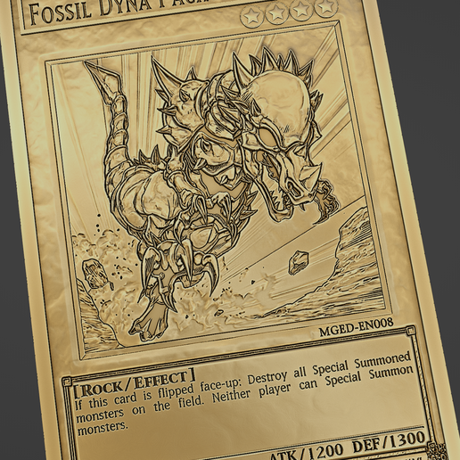 fossil dyna pachycephalo - yugiohFree STL File for Cults