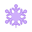 baguette neige haut.stl Snowflake wand - Animal crossing - easy print