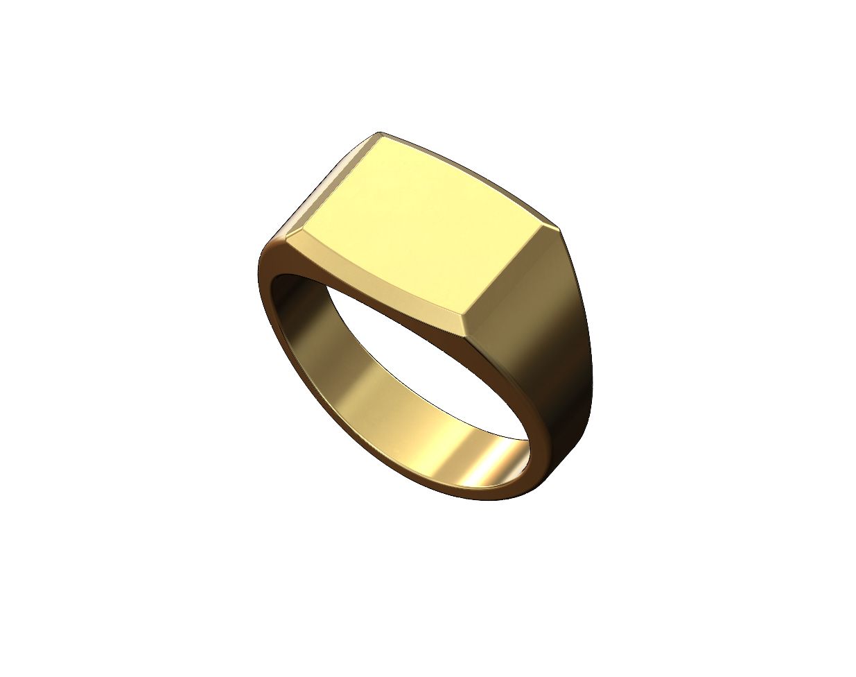 Chamfred-rounded-recta-signet-ring-size5to11-01.jpg Download 3MF file Chamfred Rounded rectangular signet ring US sizes 5to11 3D print model • 3D print template, RachidSW