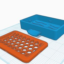 TinkerCAD_Drawing.jpg Soap Holder with Drain