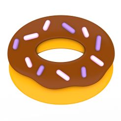 Doughnut-Emoji-1.jpg 3D file Doughnut Emoji・3D printing design to download