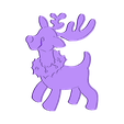 deer.stl deer christmas x2