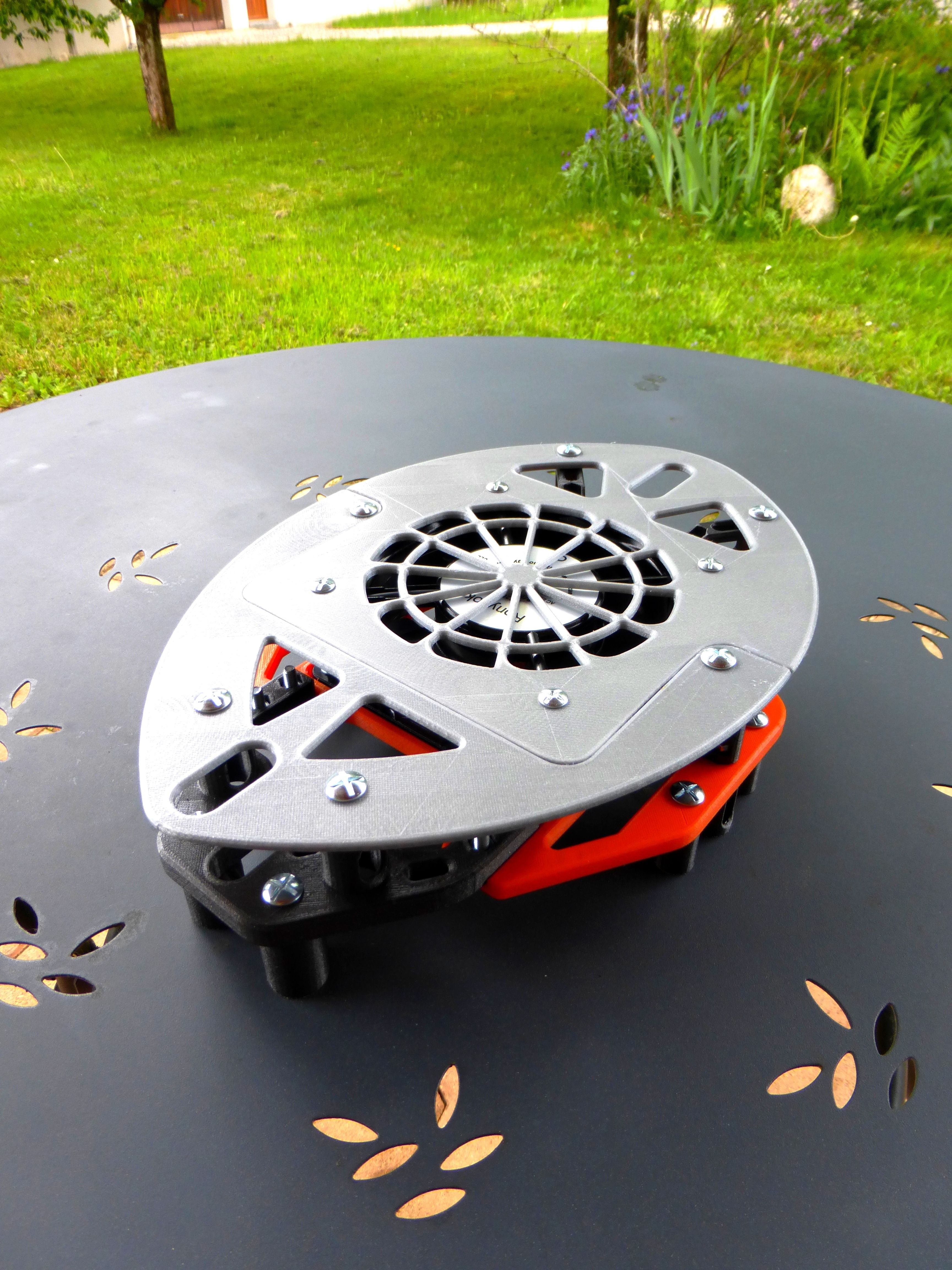 Download STL file Motorcycle helmet fan motorcycle helmet dryer