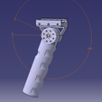 AIRSOFT POIGNEE AMOVIBLE V2 CATIA 22.5°.png Removable handle V2 airsoft, paintball, weapon