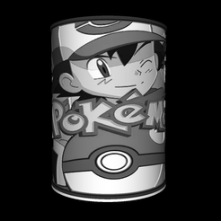 Vue-on_1.png Fichier STL Lampe Pokemon・Design pour imprimante 3D à télécharger