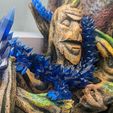 Kristalldrache, bewegliches Flexi-Wackeltier, Druck an Ort und Stelle, Fantasy