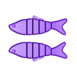 JoinedFabricLure.STL Joined Swiming Lure (Fabric Printing)