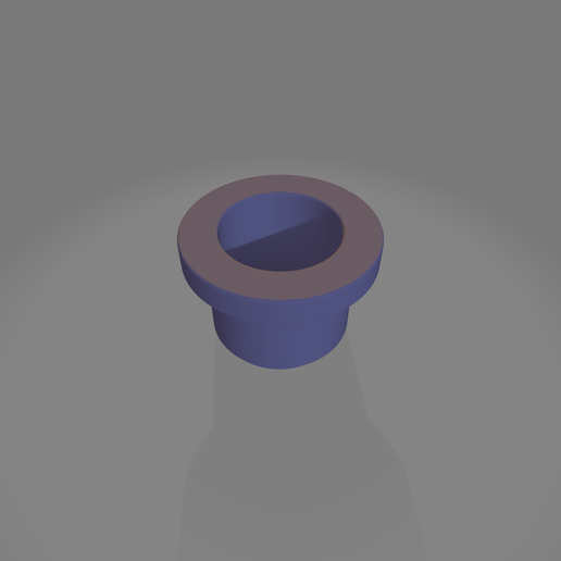 screw-on ear tunnel / earplug 3D model