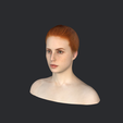 model-1.png Beautiful redhead woman-bust/head/face ready for 3d printing