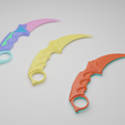 Karambit1.png Karambit Knife CS:GO / 3d file