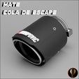escape2.png Matte Akrapovic Exhaust Tailpipe 92mm