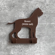 15.1-Boxer-hook-with-name.png Boxer With Tail Dog Lead Hook STL File