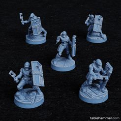 1.jpg Fichier STL Combineurs Melee - ingénieurs humains en mêlée (Union Accell)・Design imprimable en 3D à télécharger