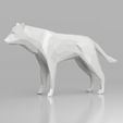 render2.jpg Low Poly Dog/Wolf Sculpture 3D Model