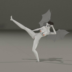 Render_2.png Fichier STL gratuit arrêt de porte anime vampire・Modèle à télécharger et à imprimer en 3D