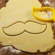 01.jpg Mustache 2 cookie cutter for professional
