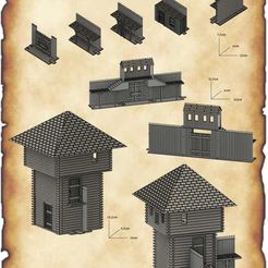 3db24538a2e94f77329c7a64a9360e90_original.jpg STL file wooder fort corner wall・3D print design to download