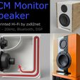 LCM_titled.jpg Free STL file LCM Monitor Speaker - 40Hz waveguide - Bluetooth - DSP・3D printing design to download, zx82