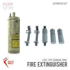 2.jpg STL file Late Type German Fire Extinguisher 3D Print・Model to download and 3D print