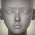 2.35.jpg 28 3D HEAD FACE FEMALE CHARACTER FEMALE TEENAGER PORTRAIT DOLL BJD LOW-POLY 3D MODEL