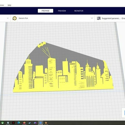 gotham city skyline stencil