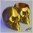000.webp Free STL file Skull V2 - Vase mode・Object to download and to 3D print