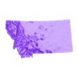 Montana labeled.STL Montana Topo Map