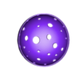 Sphere PART B with holes.stl Nightstand lamp - Nightstand lamp