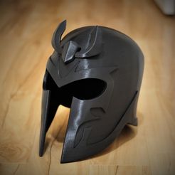 IMG_0304.jpg Download STL file Magneto helmet version 2 • 3D printable model, VillainousPropShop